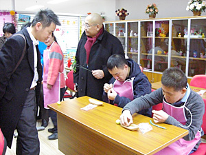 北京市内の障害者施設を訪問